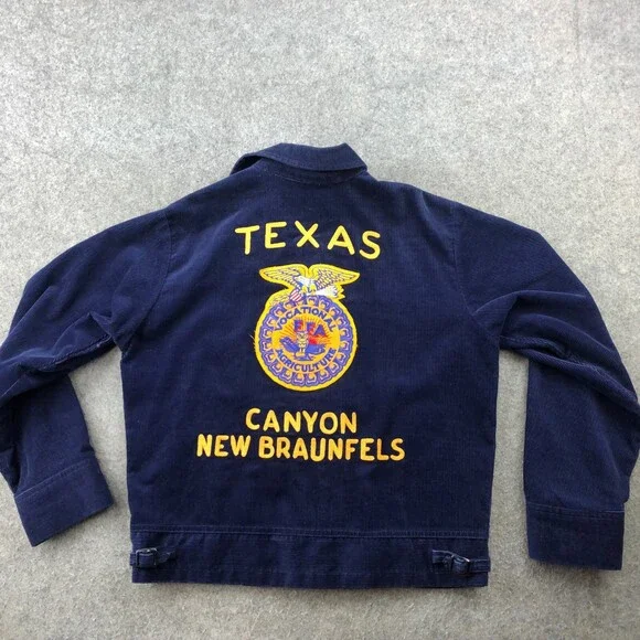 FFA | Jackets & Coats | Vintage Ffa Jacket Mens 4 Blue Corduroy